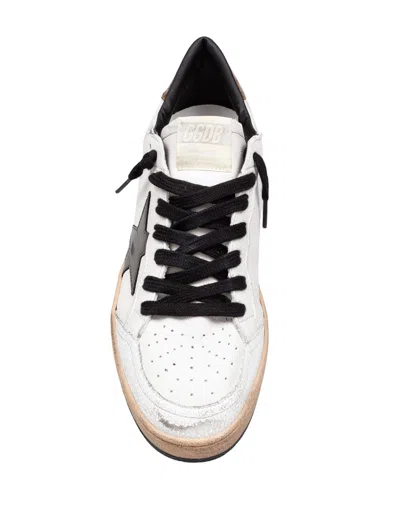 Golden Goose Leather Sneakers Star Detail In Gray
