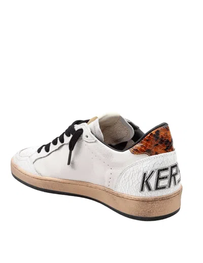 Golden Goose Leather Sneakers Star Detail In Gray