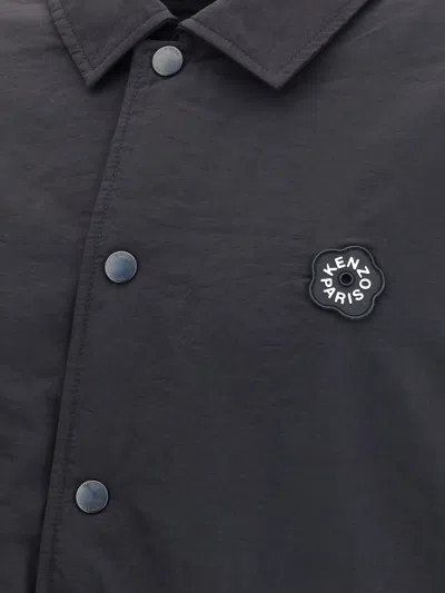 Kenzo Black Nylon Reversible Jacket In Black