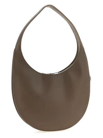 Coperni Medium Curved Shoulder Bag With Top Handle In Neutral