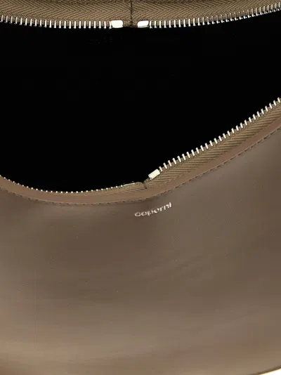 Coperni Medium Curved Shoulder Bag With Top Handle In Neutral