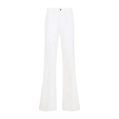 Tom Ford High-waisted Flared Pants With Classic Five-pocket Design In White