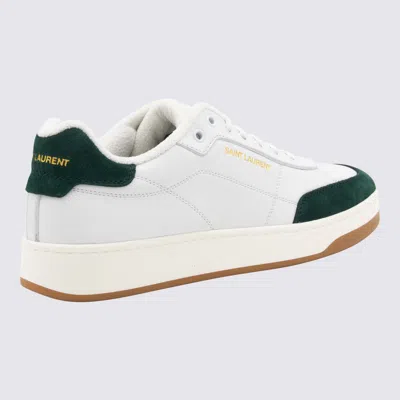 Saint Laurent Sl61 Leather Sneakers Signature Sole In White