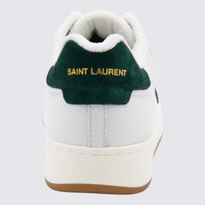 Saint Laurent Sl61 Leather Sneakers Signature Sole In White