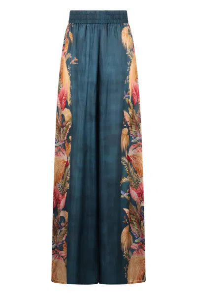 Zimmermann Ascension Relaxed Pant In Blue