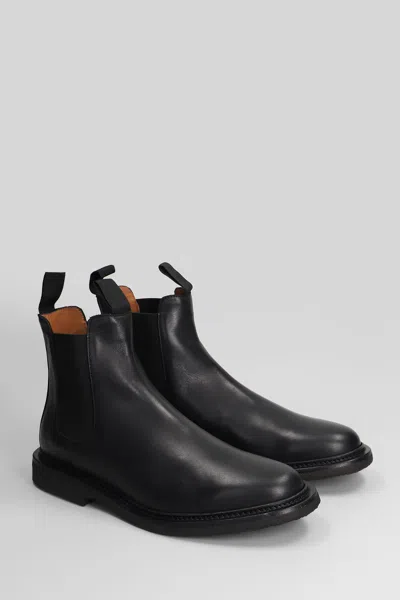 Common Projects Elastic-sided Leather Chelsea Boots In Black