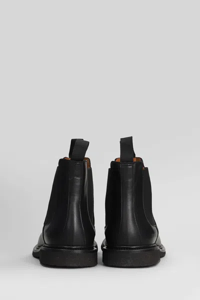 Common Projects Elastic-sided Leather Chelsea Boots In Black