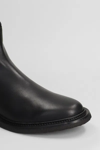 Common Projects Elastic-sided Leather Chelsea Boots In Black
