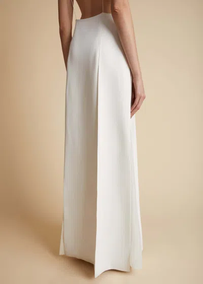 Khaite Nonya Dress In White
