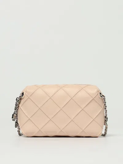 Tory Burch Borsa Crossbody Fleming Small In Pelle Trapuntata Colore Vaniglia In Pink