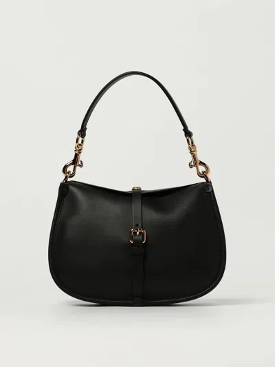 Etro Leather Textured Shoulder Bag In Black