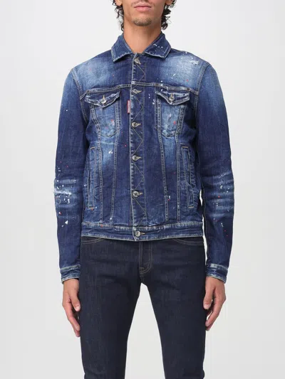 Dsquared2 Jacket  Men Color Navy In Blue