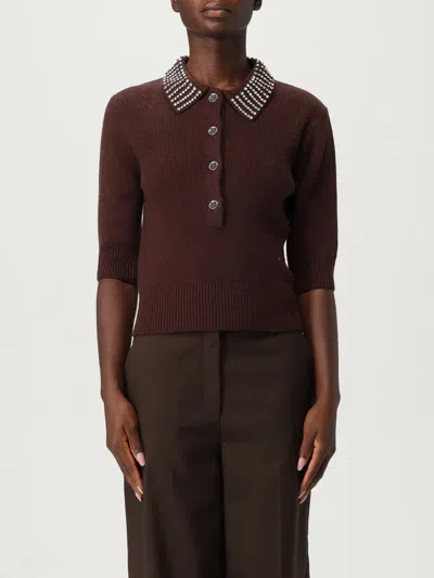 Pinko Pull Polo In Brown