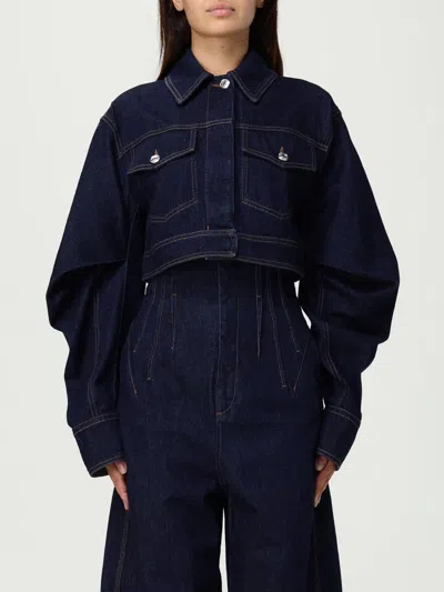 Sportmax Giacca Sir In Denim Blu In Blue