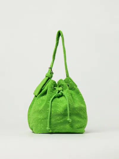 Tory Burch Borsa A Secchiello In Spugna Verde Prato Donna In Green