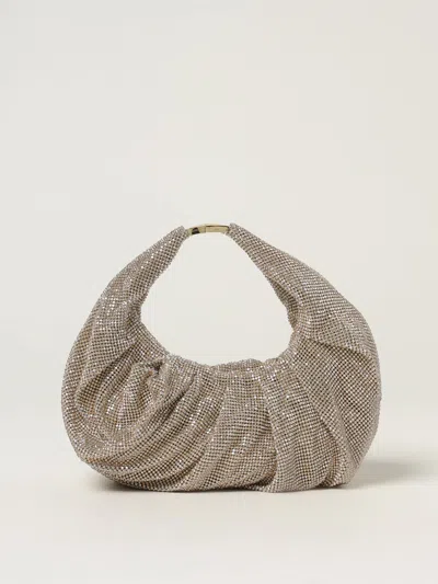 Benedetta Bruzziches Crystal Logo Mini Bag In Gold