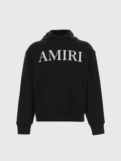 Amiri Kids Black Logo Hoodie In Black
