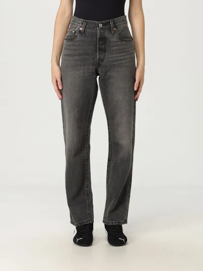 Levi's 501 Take A Hint Straight Jean In Gray