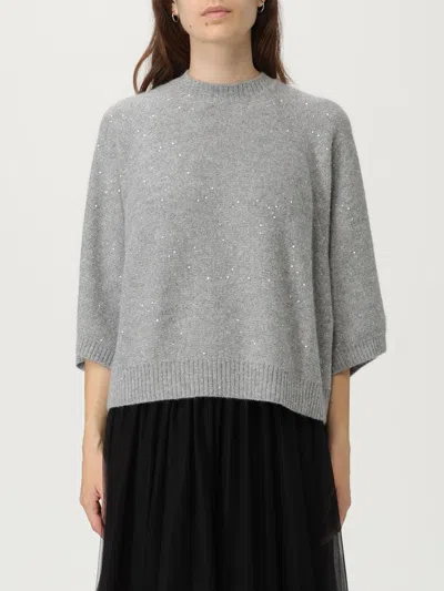 Fabiana Filippi Suéter Cuello Redondo - Plata In Gray