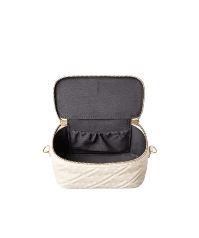 Fendi Camelia Nappa Leather Mini-bag With Ff Motif In Neutral