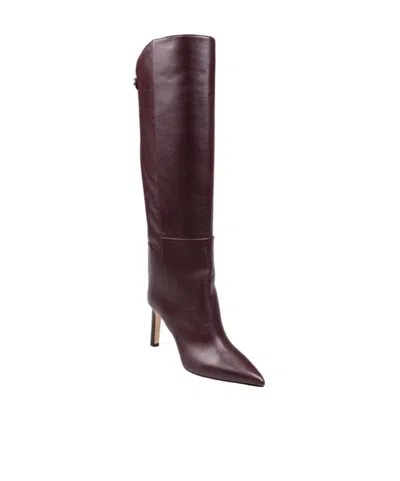 Jimmy Choo Alizze Ks 85 Boot In Deep Merlotleather In Burgundy