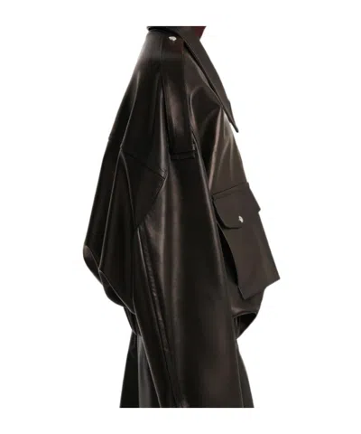 Khaite Owey Leather Jacket In Black