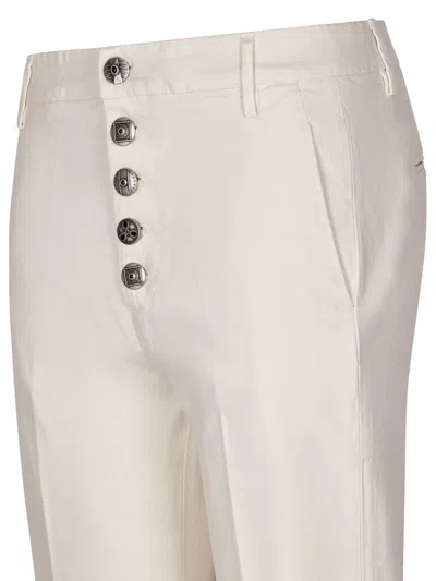 Dondup Trousers In White