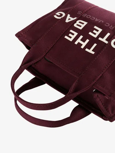 Marc Jacobs Borsa A Mano The Canvas Small Tote Bag Dark Plum In Red