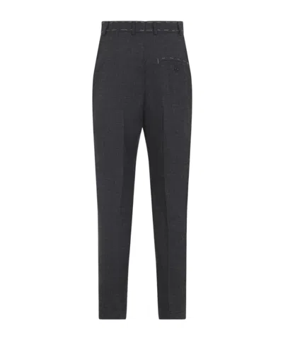 Moschino Tailored Grey Trousers With High Waist In Gray