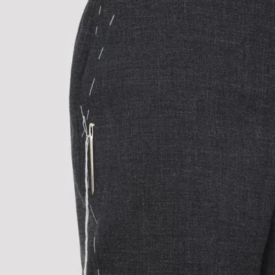 Moschino Tailored Grey Trousers With High Waist In Gray
