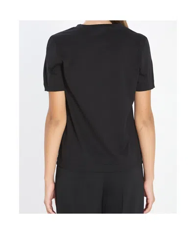 Dolce & Gabbana Black Cotton Logo T-shirt In Black