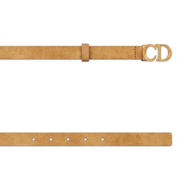 Dior Saddle Belt In Brown