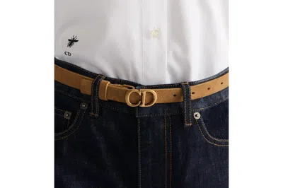 Dior Saddle Belt In Brown