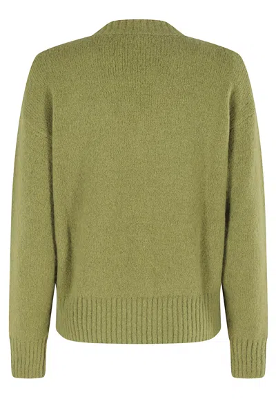 Weekend Max Mara Green Visita Sweater In Green