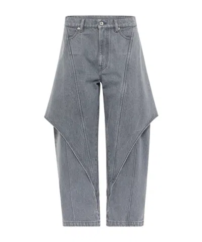 Jw Anderson "sculptural" Jeans In Gray