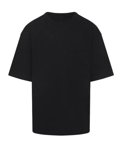 Lemaire Boxy Short Sleeves T-shirt Men In Black