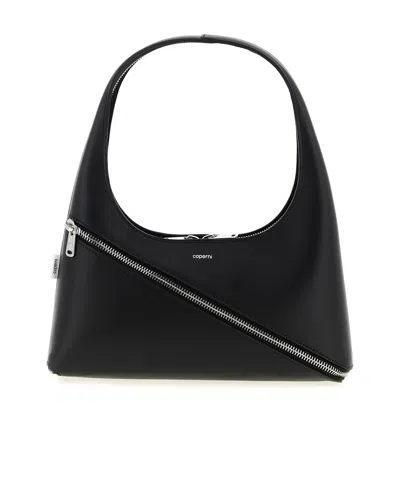 Coperni Zip Baguette Bag In Black