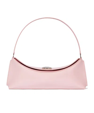 Jacquemus Le Calisso Pink Shoulder Bag With Engraved Snap Button In Leather In Pink