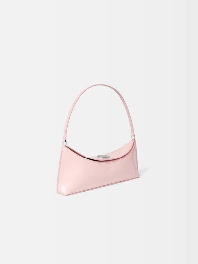Jacquemus Le Calisso Pink Shoulder Bag With Engraved Snap Button In Leather In Pink