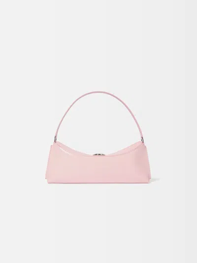 Jacquemus Le Calisso Pink Shoulder Bag With Engraved Snap Button In Leather In Pink