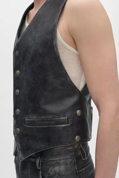 Ann Demeulemeester Albien Classic Waistcoat In Black