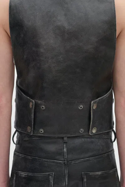 Ann Demeulemeester Albien Classic Waistcoat In Black