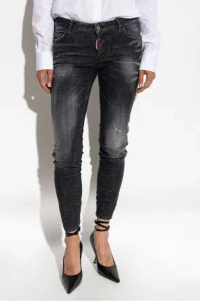Dsquared2 Belt Loop Jeans In Black