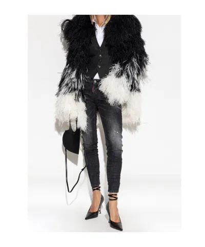 Dsquared2 Belt Loop Jeans In Black