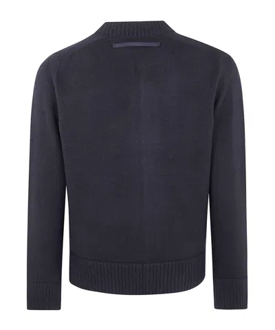 Sacai Knit Blouson Clothing In Black