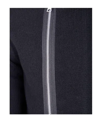 Sacai Knit Blouson Clothing In Black