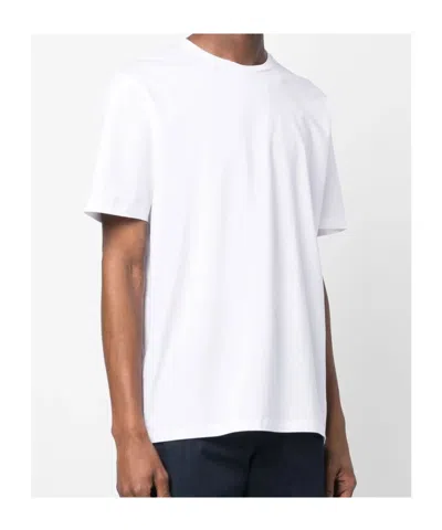 Herno Regular Fit Short Sleeve Crew Neck T-shirt In White