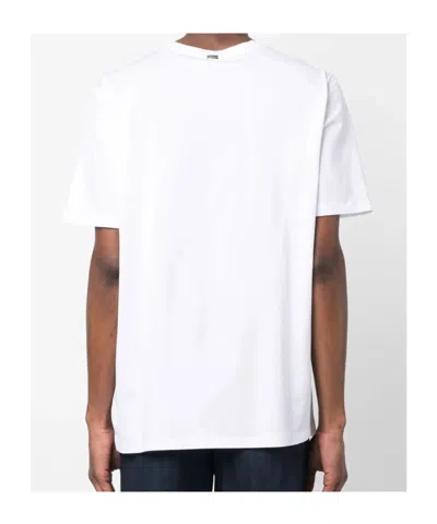 Herno Regular Fit Short Sleeve Crew Neck T-shirt In White