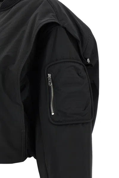 Jean Paul Gaultier Short Zip-up Jacket In Black