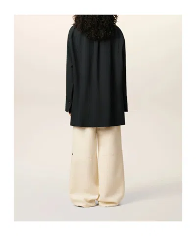 Ami Alexandre Mattiussi Ami Paris Women Wool Shirt In Black